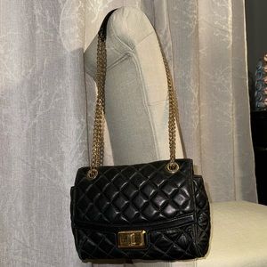 Michael Kors Hannah Crossbody in quilted black leather